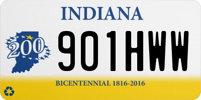 IN license plate 901HWW