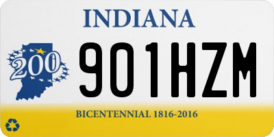 IN license plate 901HZM