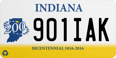 IN license plate 901IAK