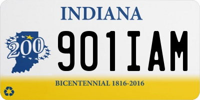 IN license plate 901IAM