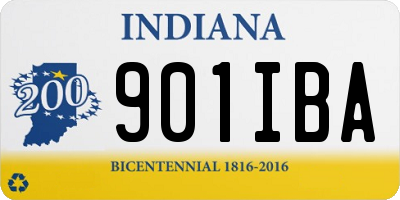 IN license plate 901IBA