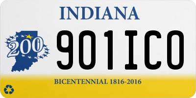 IN license plate 901ICO