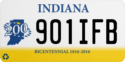 IN license plate 901IFB