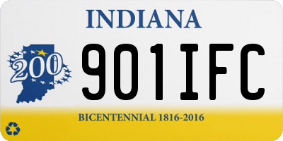 IN license plate 901IFC