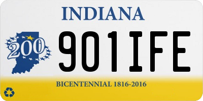 IN license plate 901IFE