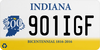 IN license plate 901IGF