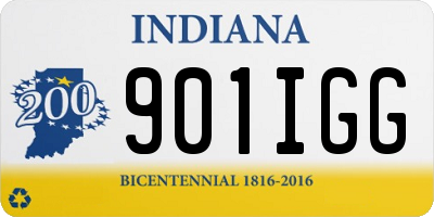 IN license plate 901IGG