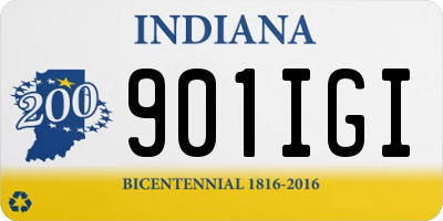 IN license plate 901IGI