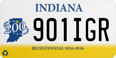 IN license plate 901IGR