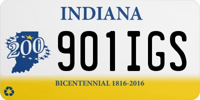 IN license plate 901IGS