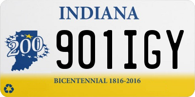 IN license plate 901IGY