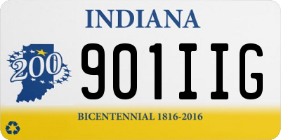 IN license plate 901IIG