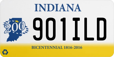 IN license plate 901ILD