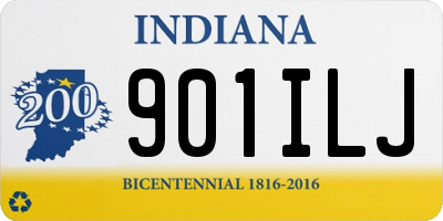IN license plate 901ILJ