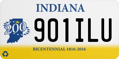 IN license plate 901ILU