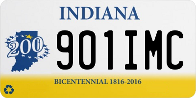 IN license plate 901IMC