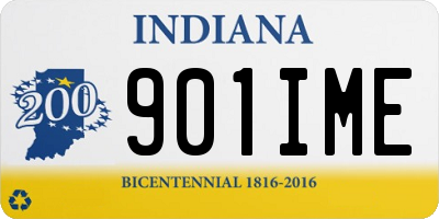IN license plate 901IME