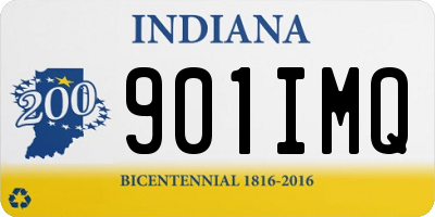 IN license plate 901IMQ