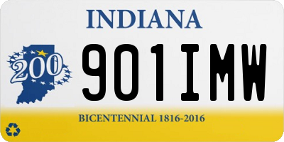 IN license plate 901IMW