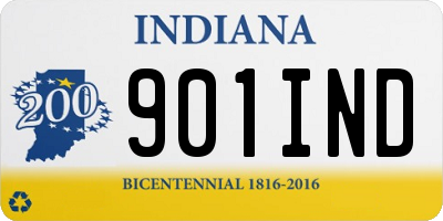 IN license plate 901IND