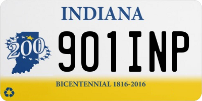 IN license plate 901INP