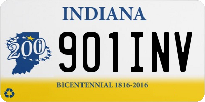 IN license plate 901INV