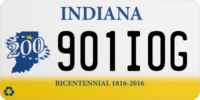 IN license plate 901IOG