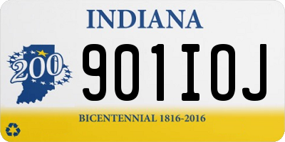 IN license plate 901IOJ