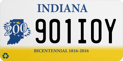 IN license plate 901IOY