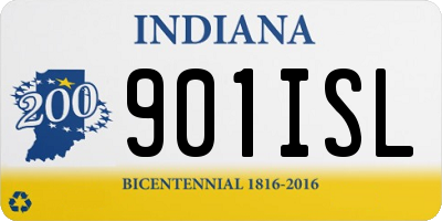 IN license plate 901ISL