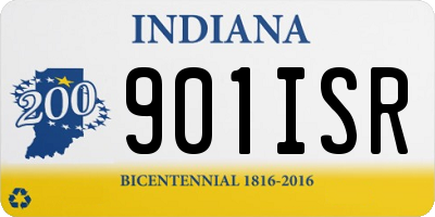 IN license plate 901ISR