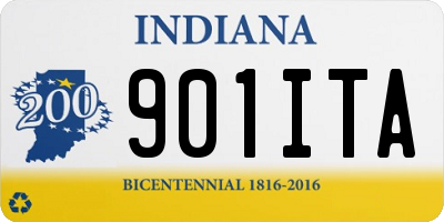 IN license plate 901ITA