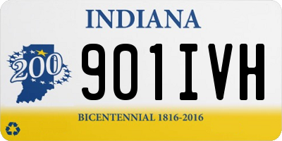 IN license plate 901IVH