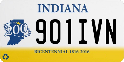 IN license plate 901IVN