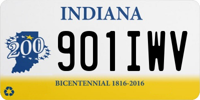 IN license plate 901IWV