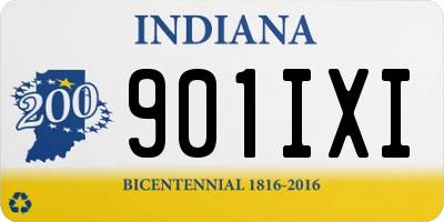IN license plate 901IXI