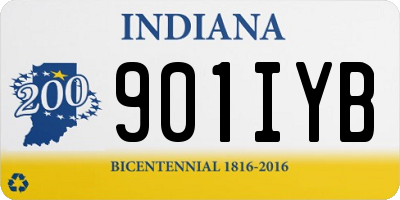 IN license plate 901IYB