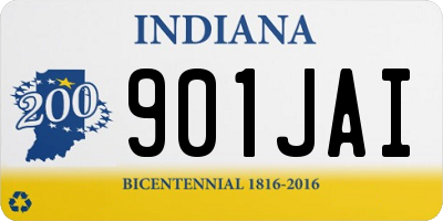 IN license plate 901JAI