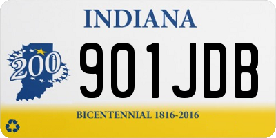 IN license plate 901JDB