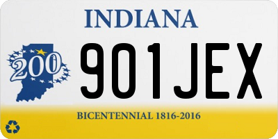 IN license plate 901JEX