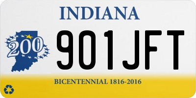 IN license plate 901JFT
