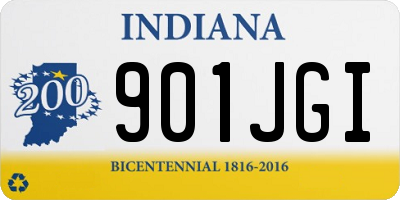 IN license plate 901JGI