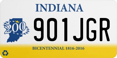 IN license plate 901JGR