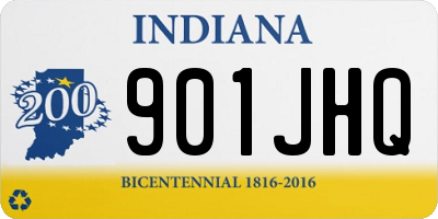 IN license plate 901JHQ