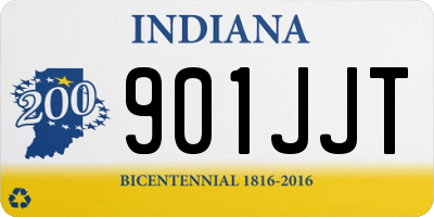 IN license plate 901JJT