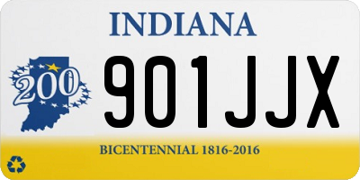 IN license plate 901JJX