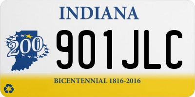IN license plate 901JLC