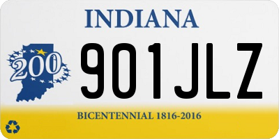 IN license plate 901JLZ