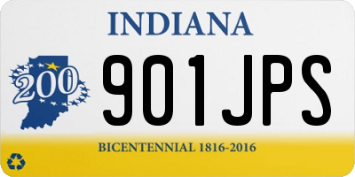 IN license plate 901JPS