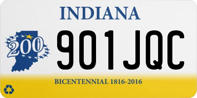 IN license plate 901JQC